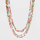 Sugarfix By Baublebar Beaded Statement Necklace - Red