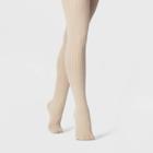 Women's Rope Cable Sweater Tights - A New Day Oatmeal Heather S/m, Oatmeal Grey