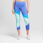 Women's Performance Color Block Mid-rise Capri Leggings - Joylab Dazzling Blue