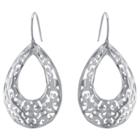 Target Women's Sterling Silver Open Filigree Teardrop Earrings