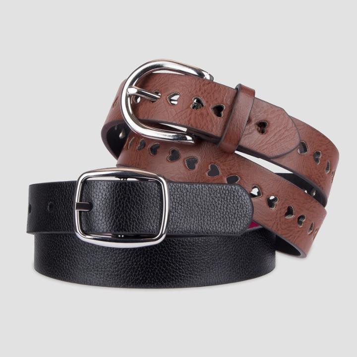Girls' 2pk Hearts Perf Belt - Cat & Jack L,