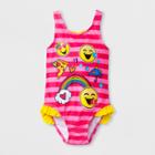 Toddler Girls' Emojination One Piece Swimsuit - Pink