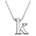 Target Women's Sterling Silver 'k' Initial Charm Pendant -