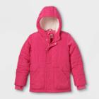 Girls' Heavyweight Puffer Jacket - Cat & Jack Pink