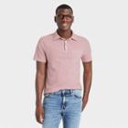 Men's Short Sleeve Collared Polo Shirt - Goodfellow & Co Pink