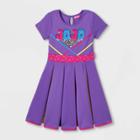 Nickelodeon Girls' Jojo Siwa Rainbow Skater Dress - Purple