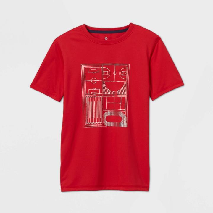All In Motion Boys' Short Sleeve Multi Sport Athlete Graphic T-shirt - All In