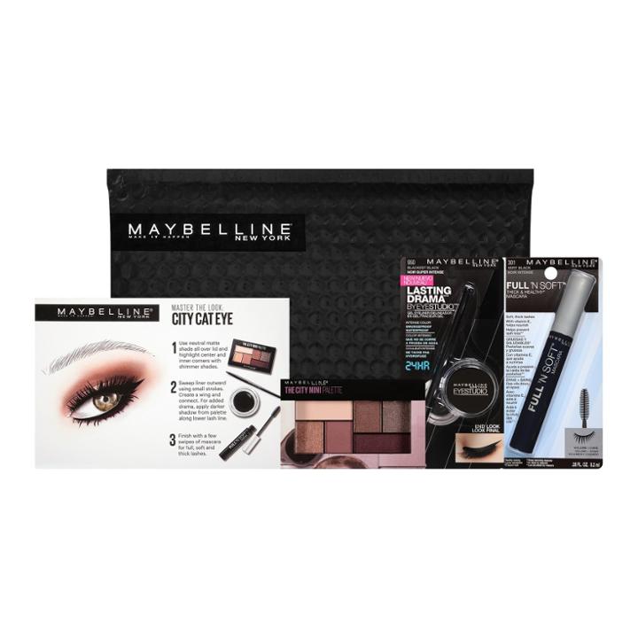 Maybelline Ny Minute Mascara Eye Makeup Kit City Cat Eye 1 Kit,