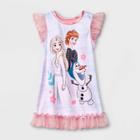 Toddler Girls' Frozen Elsa & Anna Nightgown - Pink
