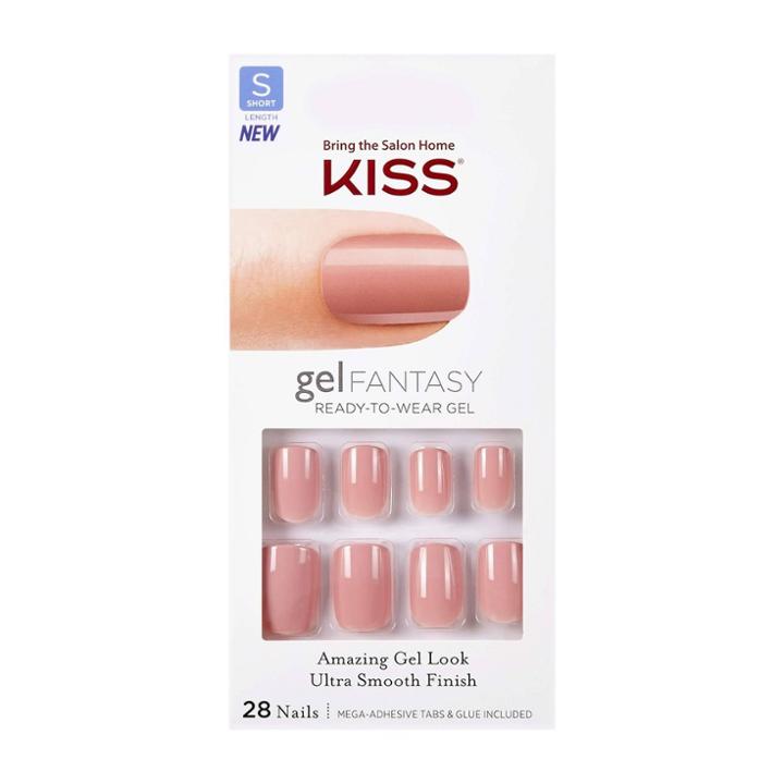 Kiss Nails Kiss Gel Fantasy Ready-to-wear Fake Nails - Pink