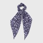 Floral Long Tail Hair Twister - Universal Thread Navy