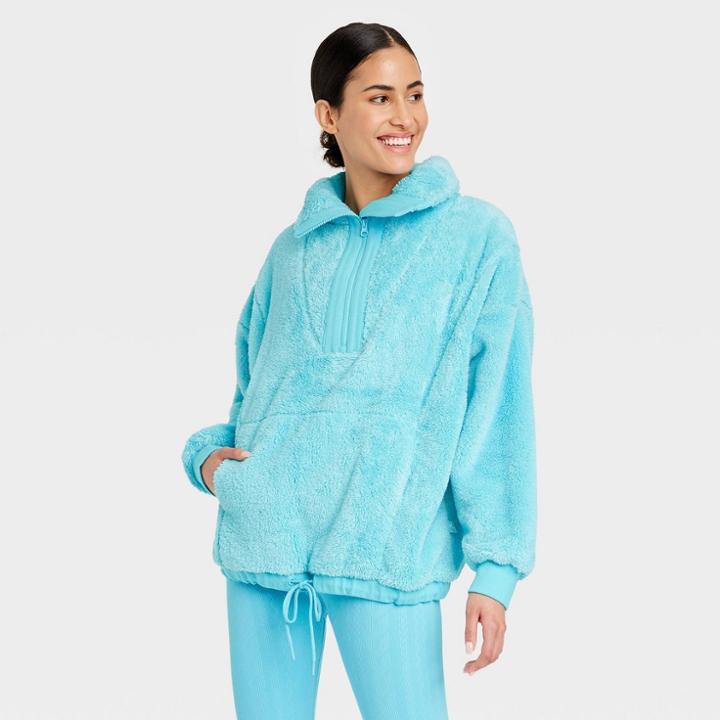 Women's High Pile Fleece 1/2 Zip Pullover - Joylab