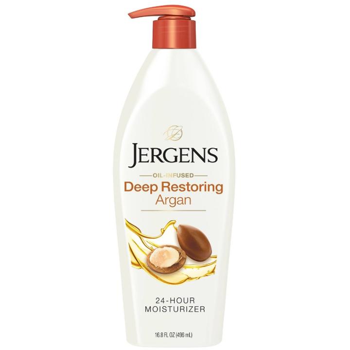 Jergens Deep Restoring Argan Oil Hand And Body Lotion, With Vitamin E, Dermatologist Tested