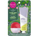 Eos Holiday Hand Cream & Lip Balm Gift Set - Candy Cane And Vanilla Cashmere