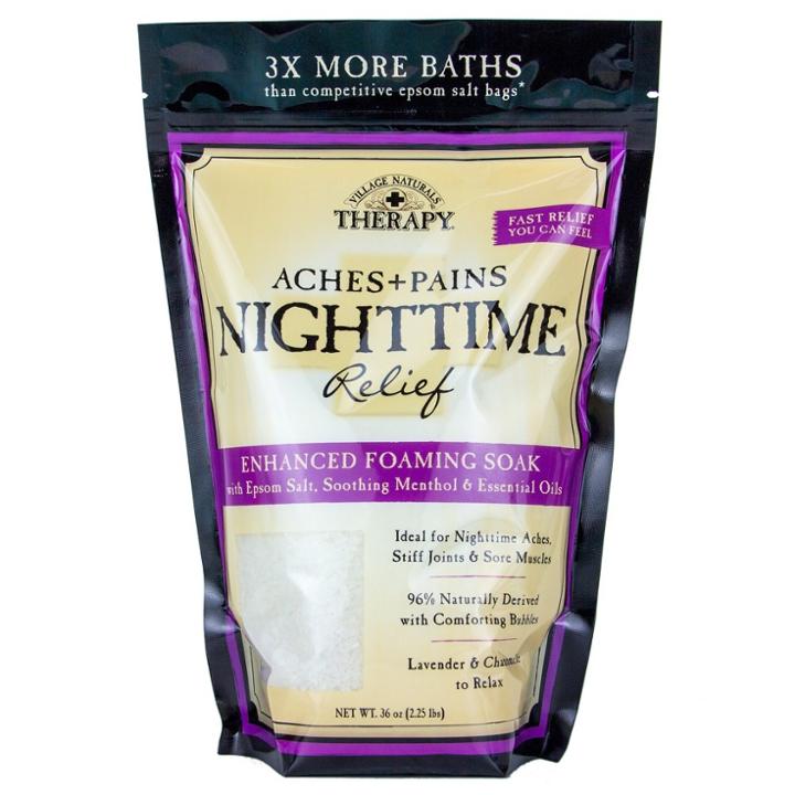Target Village Naturals Enhanced Foaming Soak - Aches & Pains Nighttime Relief