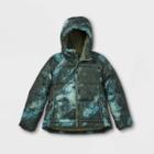 Girls' Short Puffer Jacket - All In Motion Olive