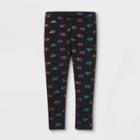 Toddler Girls' Rainbow Shine Heart Leggings - Cat & Jack Black