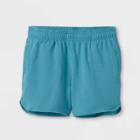 Girls' Performance Shorts - All In Motion Teal Green