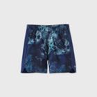 Men's 7 Unlined Run Shorts - All In Motion Navy Marble S, Blue