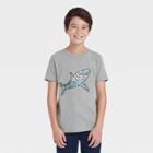 Boys' Types Of Sharks Graphic Short Sleeve T-shirt - Cat & Jack Heather Gray