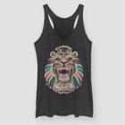 Disney Women's Aladdin Lion Tank Top (juniors') - Black Heather