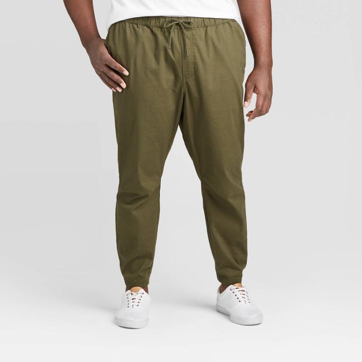 Men's Big & Tall Jogger Pants - Goodfellow & Co Green