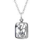 Women's Journee Collection Zodiac Sign Necklace In Sterling Silver - Silver (18),