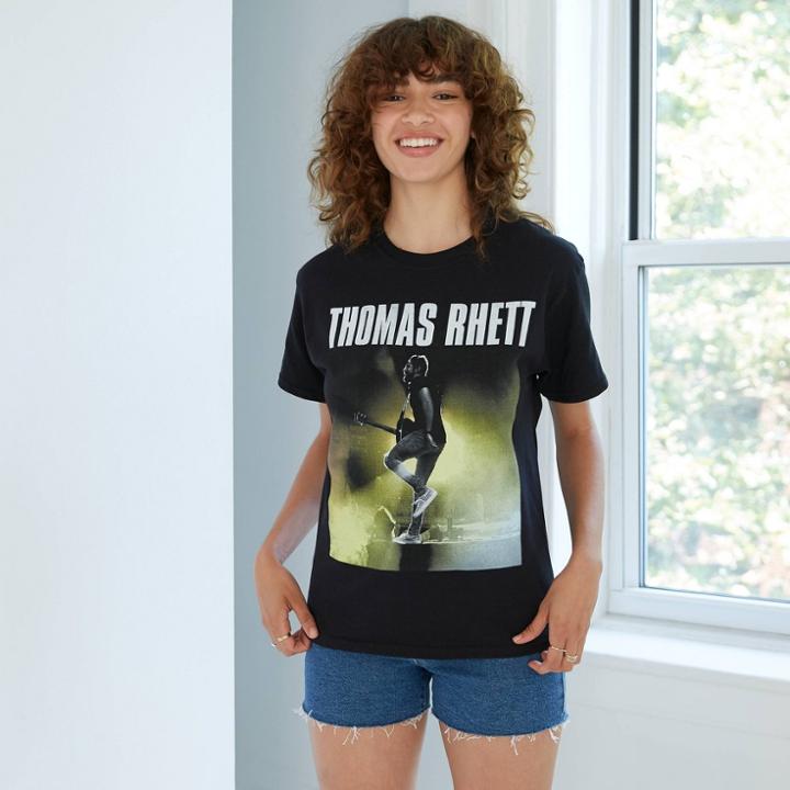 Merch Traffic Women's Thomas Rhett Plus Size Short Sleeve Graphic T-shirt - Black