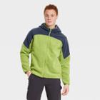 Men's Fleece Full Zip Sweatshirt - All In Motion Olive Green