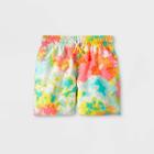 Toddler Boys' Tie-dye Drawstring Swim Trunks - Cat & Jack