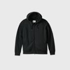 Men's Tall Fullzip Sherpa Lined Hooded Fleece Jacket - Goodfellow & Co Black