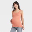 Maternity Tank Top - Isabel Maternity By Ingrid & Isabel Apricot Orange