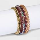 Beaded Stretch Bracelet Set 6pc - A New Day Blush