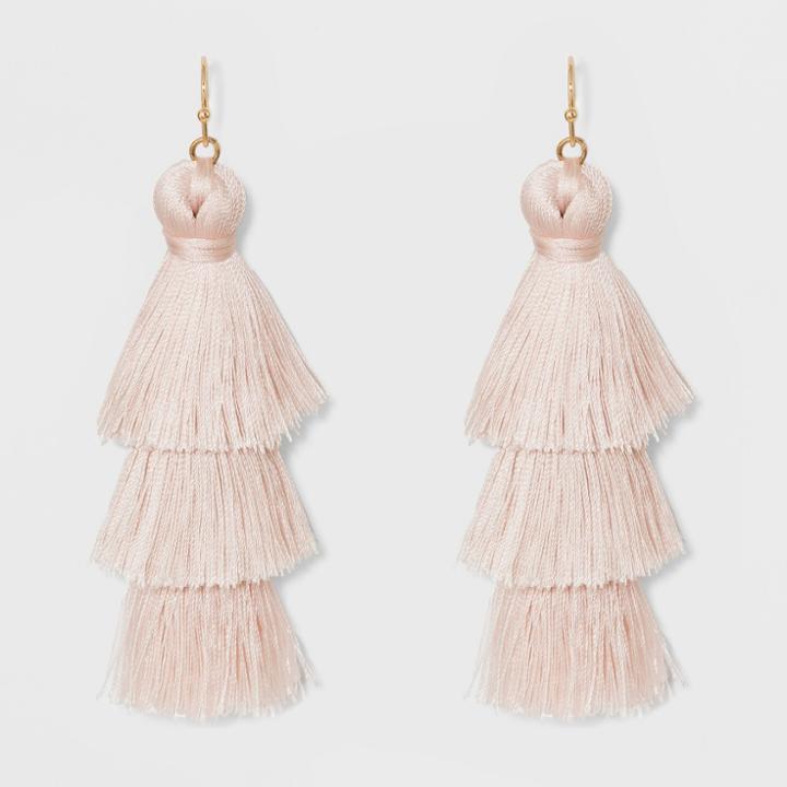 Sugarfix By Baublebar Tassel Drop Earrings - Light Pink, Girl's