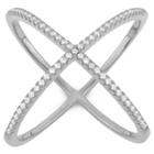 Tiara 0.32 Ct. T.w. Trend X Cubic Zirconia Ring In Sterling Silver