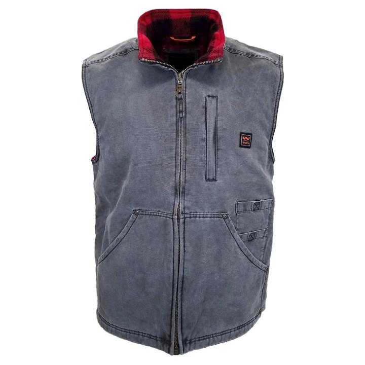 Walls Vintage Pecos Duck Vest Washed Graphite Xxl,