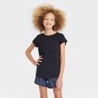Girls' Gym Fashion Athletic Top - All In Motion Black
