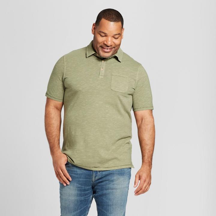 Men's Big & Tall Short Sleeve Polo Shirt - Goodfellow & Co Orchid