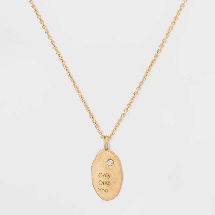 Distributed By Target Only One You Short Necklace - Gold