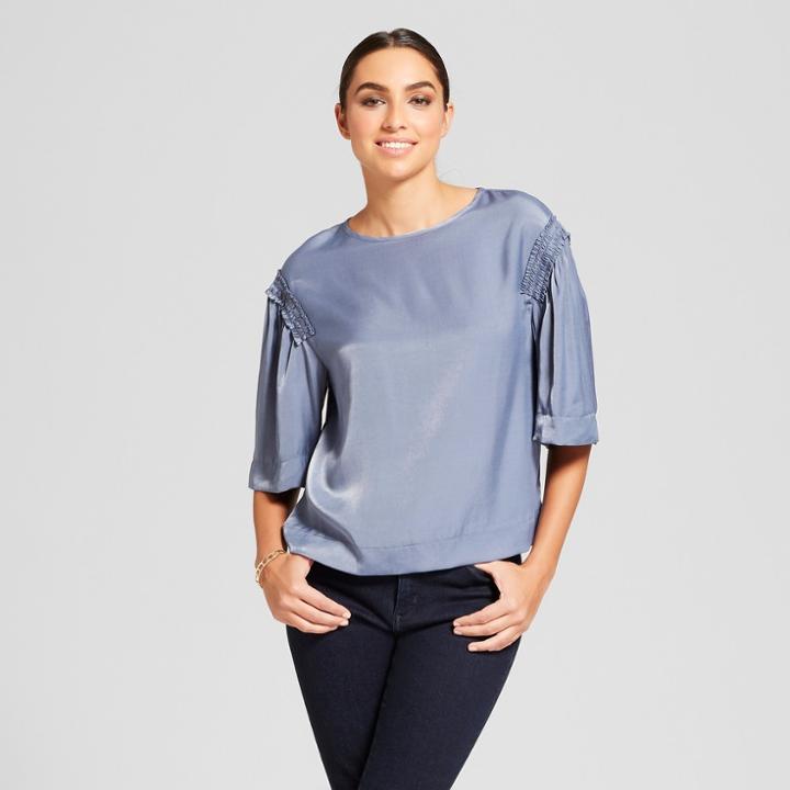 Women's Short Sleeve Top - Mossimo Blue