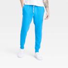 Men's Cotton Fleece Joggers - All In Motion Blue