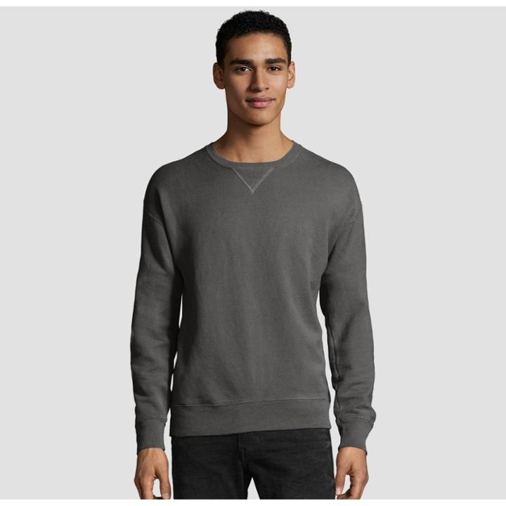 Hanes Men's Comfort Wash Fleece Sweatshirt - Railroad Gray Heather