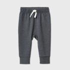Baby Boys' Jogger Pull-on Pants - Cat & Jack Charcoal Gray Newborn, Grey/gray