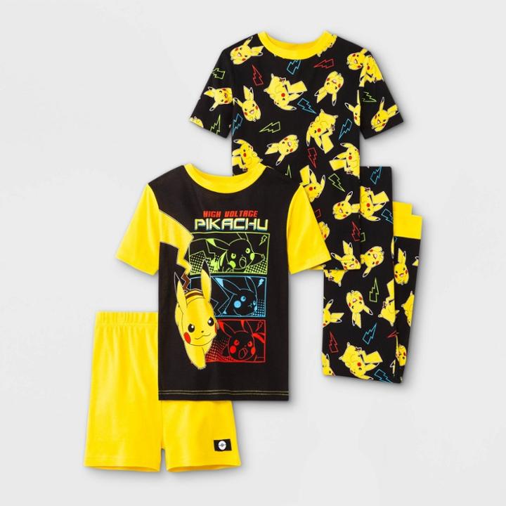 Pokemon Boys' Pokmon 4pc Pajama