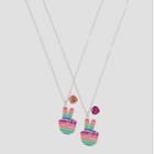 Girls' Bff Striped Peace Signs Necklace Set - Cat & Jack,