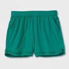Girls' Woven Shorts - All In Motion Green