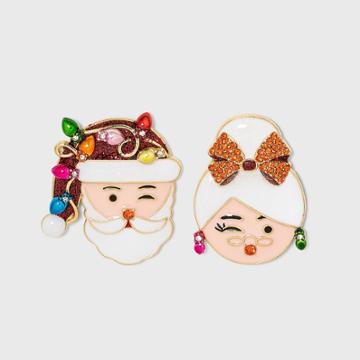 Sugarfix By Baublebar Mr. & Mrs. Claus Stud Earrings -