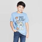 Boys' Toy Story Woody And Buzz Lightyear Short Sleeve T-shirt - Blue