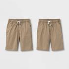 Boys' Pull-on Woven Shorts - Cat & Jack Light Khaki Xs, Boy's, Beige