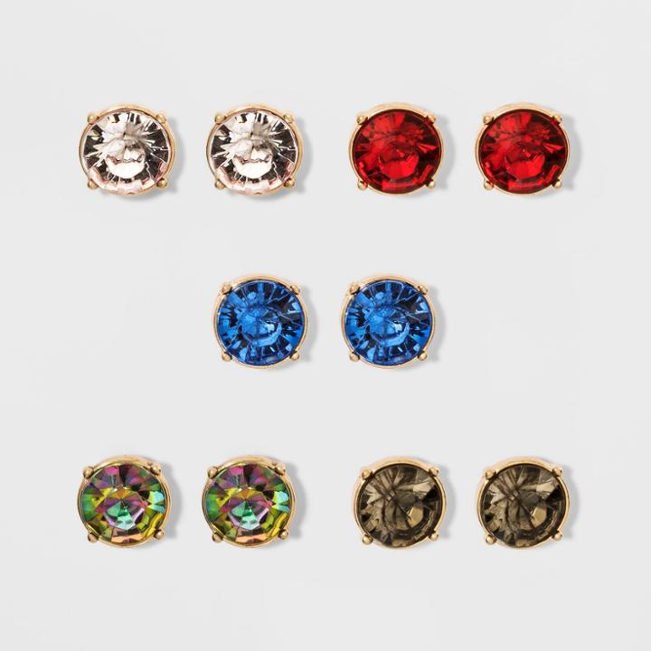 Sugarfix By Baublebar Crystal Stud Earring Gift Set, Girl's,